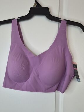 Bali Wireless Smooth Full-Coverage Bra in Lavender Size 3XL